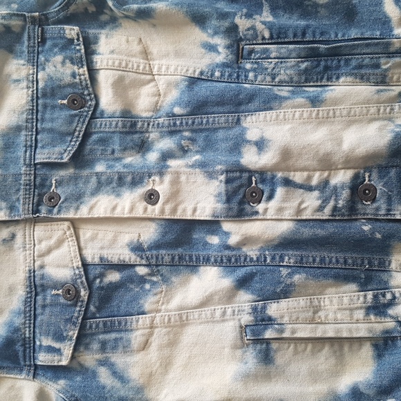 Barney Cools Men's Bleached B Rigid Blue White Jean Jacket Size M - Picture 3 of 16